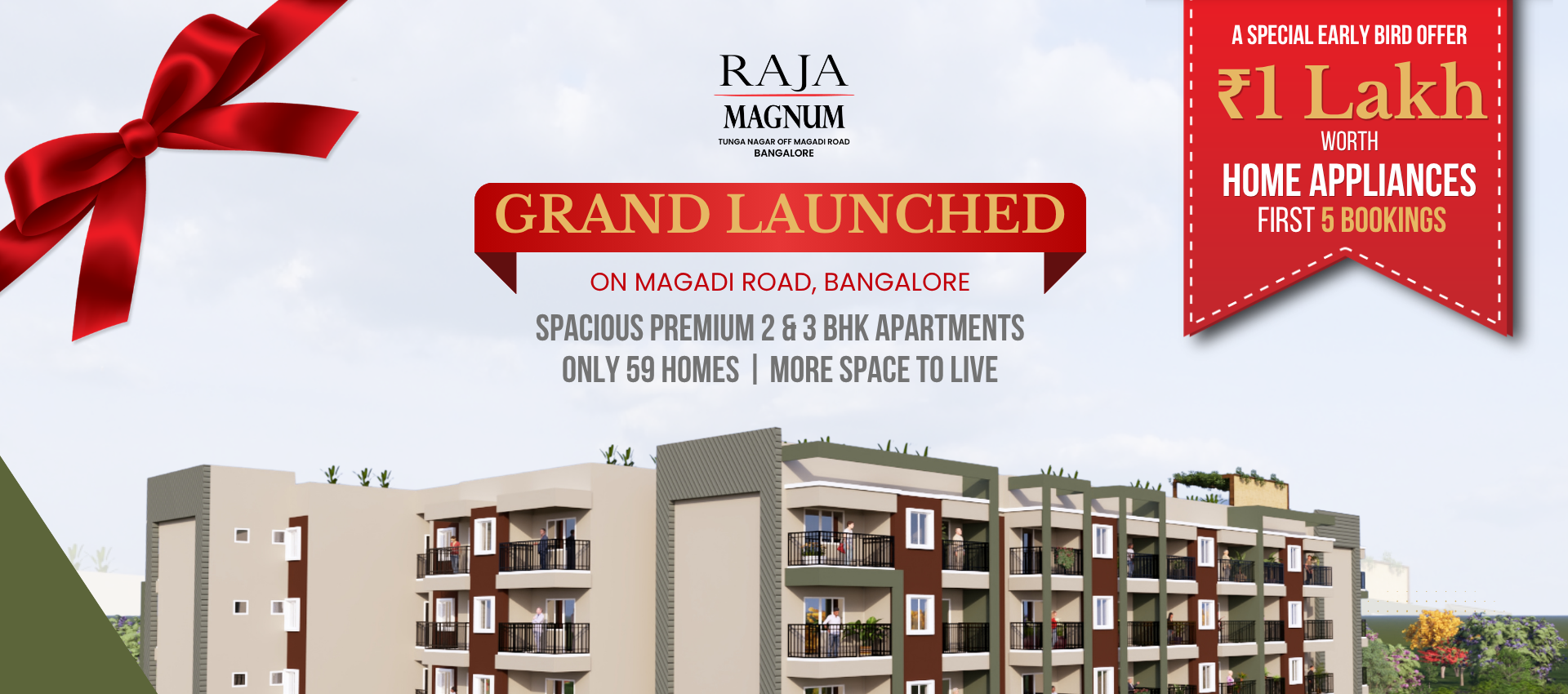 Raja Magnum Grand Launch premium apartments on Magadi Road Bangalore