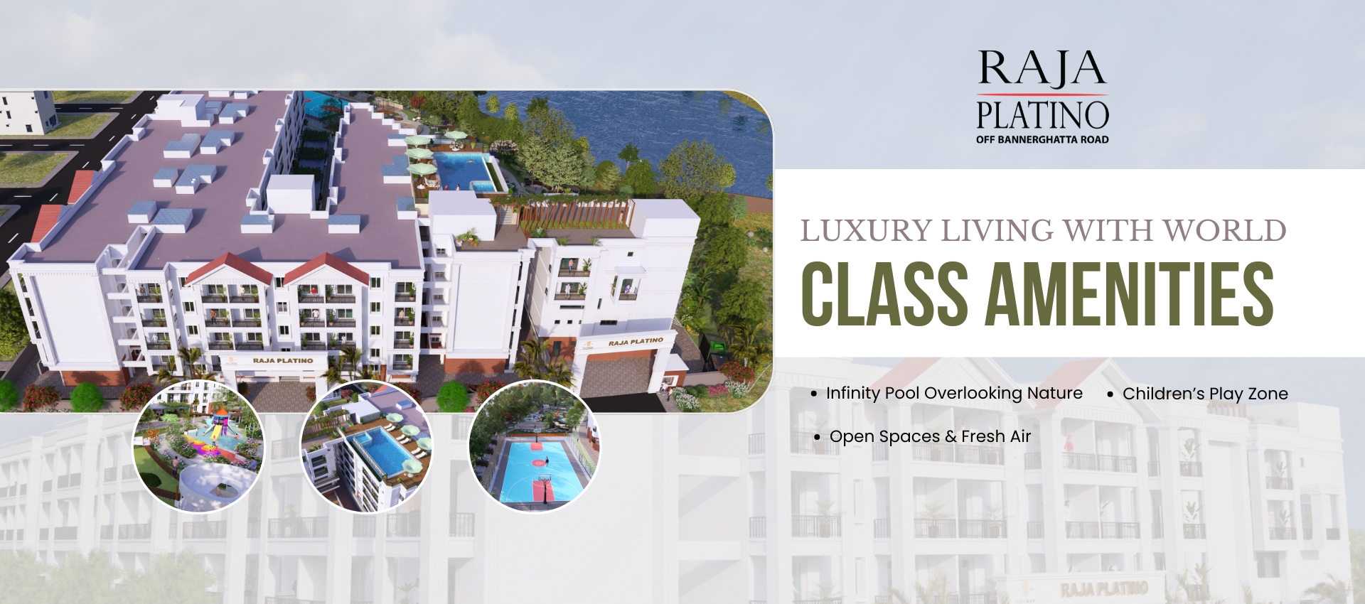 Raja Platino premium apartments with luxury amenities in Bannerghatta Road Bangalore